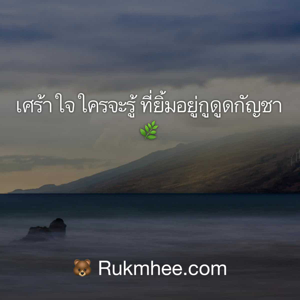 คําคมในวงเหล้า เศร้าใจใครจะรู้ ที่ยิ้มอยู่กูดูดกัญชา🌿 Rukmhee